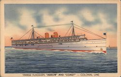 Yankee Flagships "Arrow" and "Comet" - Colonial Line Cruise Ships Postcard Postcard Postcard