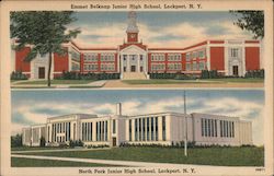 Emmet Belknap Junior High School, North Park Junior High School Lockport, NY Postcard Postcard Postcard