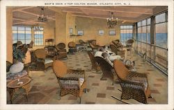 Ships deck a'top Colton Manor Postcard