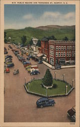 Public Square and Tennessee St., roundabout Postcard