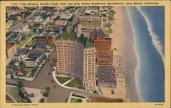 Villa Riviera, Pacific Coast Club and East Ocean Boulevard Apartments Postcard