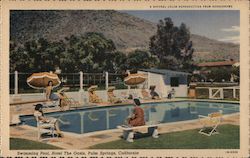 Swimming pool, Hotel The Oasis Palm Springs, CA Postcard Postcard Postcard