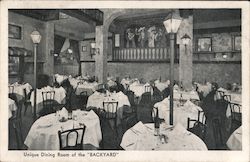 Unique dining room of the Backyard San Francisco, CA Postcard Postcard Postcard