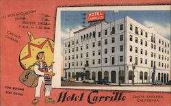 Hotel Carrillo Postcard