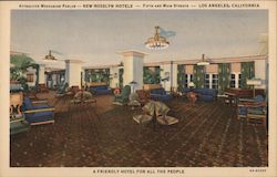 New Rosslyn Hotels, mezzanine parlor Los Angeles, CA Postcard Postcard Postcard