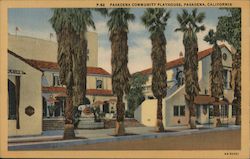 Pasadena Community Playhouse California Postcard Postcard Postcard