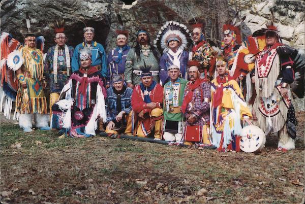 Oklahoma Masonic Indian Degree Team Tulsa, OK Postcard