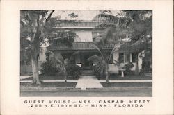 Guest House-Mrs Caspar Hefty Postcard