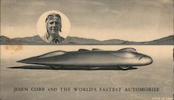 John Cobb and the world's fastest automobile. Gilmore Lion Head products Ephemera