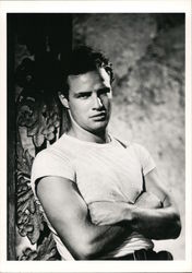 Malono Brando, 1950 Actors Postcard Postcard Postcard