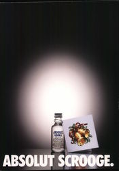 Absolut Scrooge Postcard