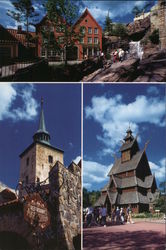 Norway World Showcase - Disney World Epcot Postcard