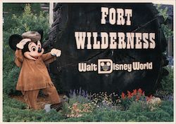 Mickey Welcomes His Guests to Fort Wilderness at Walt Disney World Postcard Postcard Postcard