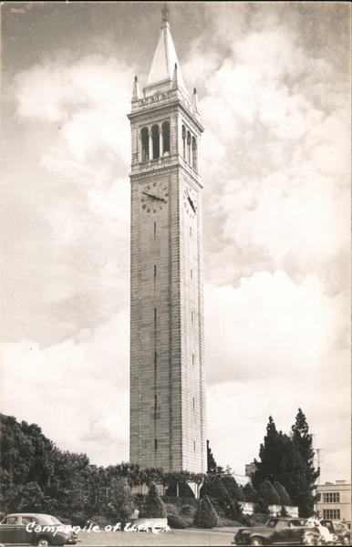 Campanile Sather Tower University Of California Berkeley CA Postcard