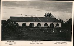 Mac's Inn, Ideal Center for Big Game in Africa, situated at entrance Royal Tsave National Park Kenya Postcard Postcard Postcard