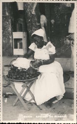 Bahia Bahiana do acarage. Woman street vendor Brazil Postcard Postcard Postcard