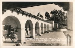 Junipero Serra Museum, Stage Coach & Corn Grinders, Relics of Early California San Diego, CA Postcard Postcard Postcard