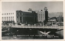 U.S. Post Office and Hotel Riverside Reno, NV Postcard Postcard Postcard