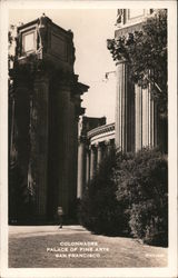 Colonnades, Palace of Fine Arts - PPIE Postcard