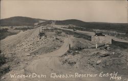 Windsor Dam, Quabbin Reservoir Postcard