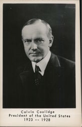 Calvin Coolidge, President of the United States 1923-1928 Postcard