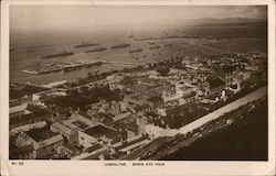 Birds eye view of Gibraltar Spain Postcard Postcard Postcard