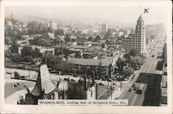 Looking East on Hollywood Boulevard Postcard