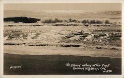 The Silvery Waters of the Surf, Redwood Highway California Harwood Postcard Postcard Postcard