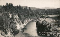 Eel River North of Garberville, Redwood Highway California Postcard Postcard Postcard