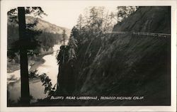 Bluffs near Garberville, Redwood Highway, Calif. California Postcard Postcard Postcard