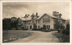 High School Saint Helena, CA Nall Postcard Postcard Postcard