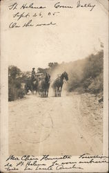 Stage Coach on Conn Valley Road Postcard