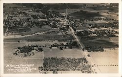 Bird's Eye View St. Helena Camp Ground, Napa Valley California Postcard Postcard Postcard