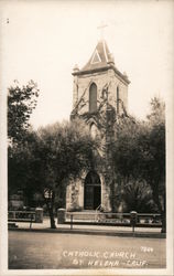 Catholic Church Saint Helena, CA Postcard Postcard Postcard