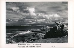 Monterey Bay, California, with Fort Ord on distant shore Postcard Postcard Postcard