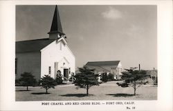 Post Chapel and Red Cross Bldg. Fort Ord, CA Postcard Postcard Postcard