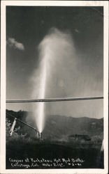 Geyser at Pacheteau Hot Mud Baths Postcard