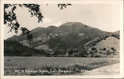 Mt. St. Helena from Calistoga California Postcard Postcard Postcard