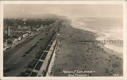 Beach and Esplanade Postcard