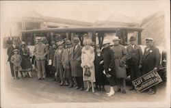 Cliff House, touring car with bus driver and passengers photo San Francisco, CA Postcard Postcard Postcard