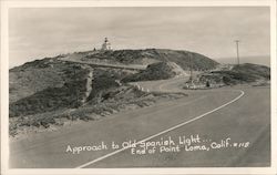 Approach to Old Spanish Light, End of Point Loma San Diego, CA Postcard Postcard Postcard