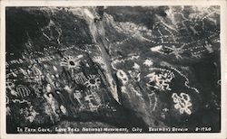 Pictographs in Fern Cave Postcard