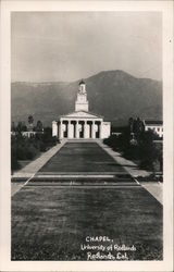 Chapel, University of Redlands Postcard