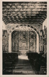 Interior - Mission Dolores Postcard