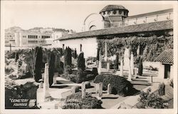 Cemetery and Garden, Mission Delores San Francisco, CA Postcard Postcard Postcard