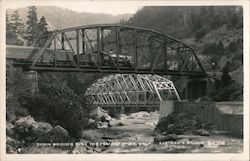 Tobin Bridges over the Feather River Postcard