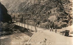 Mouth Shasta River - bridge, car Hornbrook, CA C. J. Schuffler Postcard Postcard Postcard