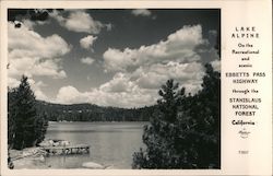 Lake Alpine on the Recreational and Scenic Ebbetts Pass Highway Postcard