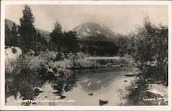 Lassen Peak and Manzanita Lake Postcard