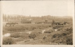 Railroad Round House Postcard